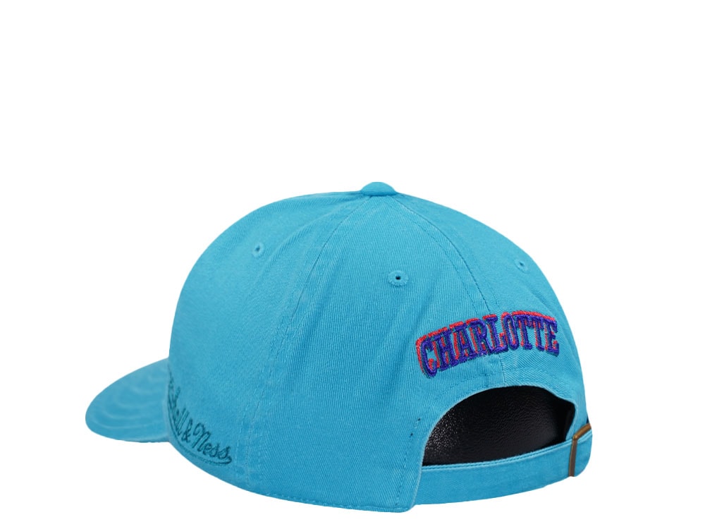 Mitchell & Ness Charlotte Hornets Golden Hour Glaze Blue Dadhat Strapback Cap