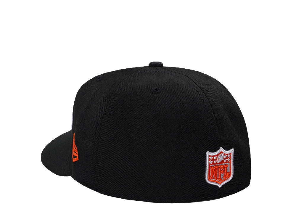 New Era Denver Broncos Black Prime Edition Pre Curved 59Fifty Fitted Cap