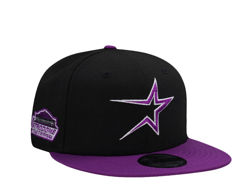 New Era Houston Astros Astrodome Black Sparkling Grape Edition 9Fifty Snapback Cap