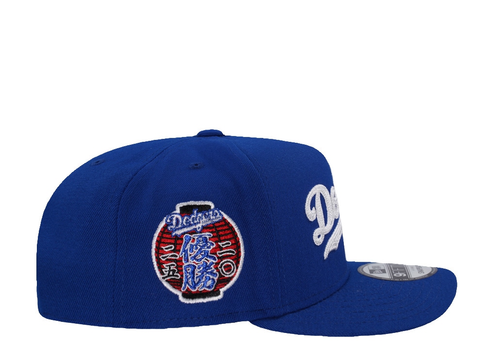 New Era Los Angeles Dodgers World Series Chase 2025 Blue Classic Edition 9Fifty A Frame Snapback Cap