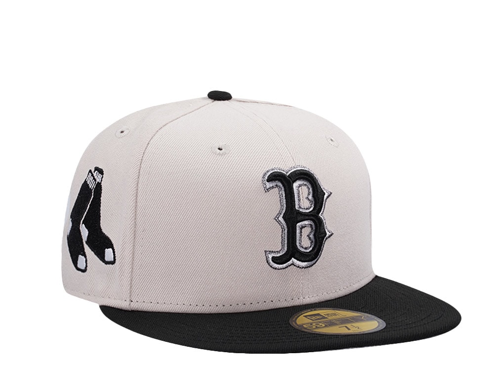 New Era Boston Red Sox Stone Two Tone Horror Edition 59Fifty Fitted Cap