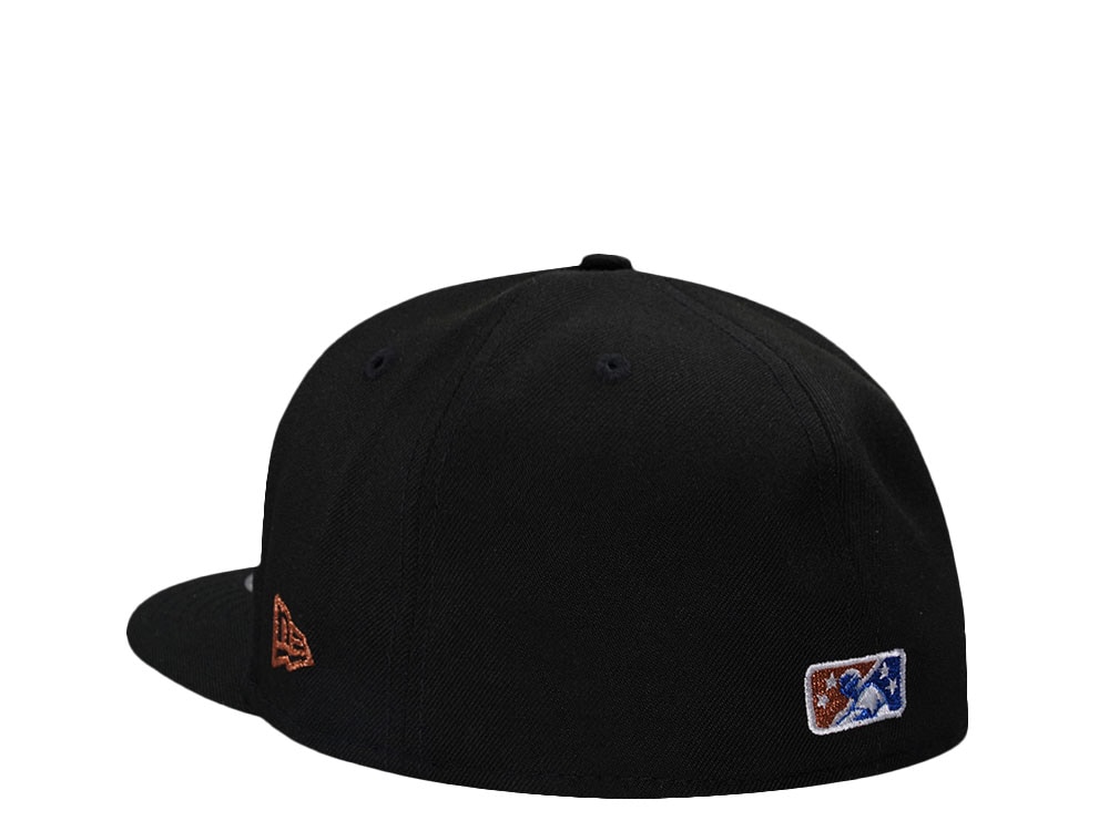 New Era El Paso Chihuahuas Black Copper  Edition 59Fifty AFrame Cap