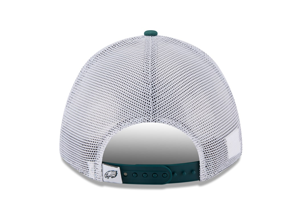New Era Philadelphia Eagles Official Team Color Edition 9Forty M Crown A Frame Trucker Snapback Cap