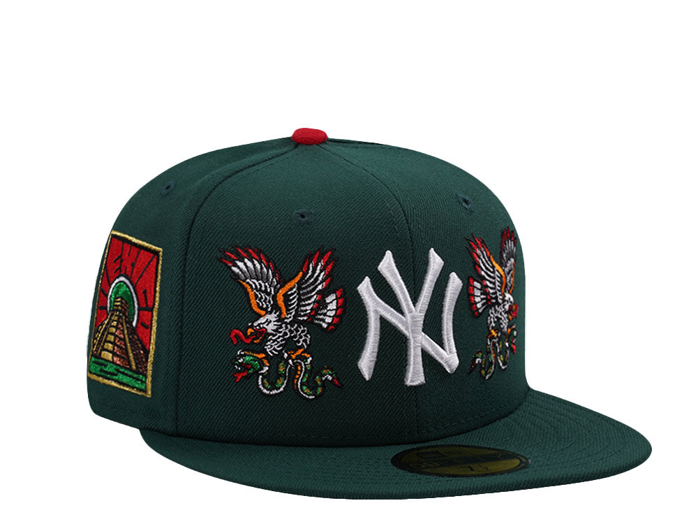 New Era New York Yankees Eagle Dark Green Prime Edition 59Fifty Fitted Cap