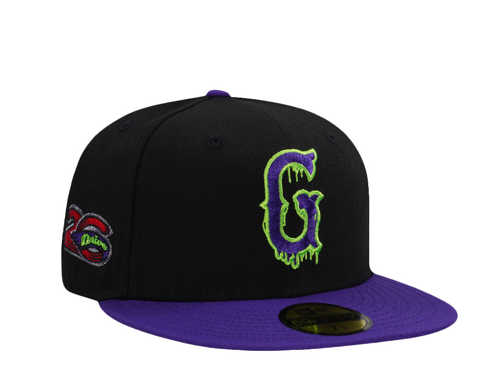 New Era Greenville Drive 26th Anniversary Purple Two Tone Edition 59Fifty Fitted Cap