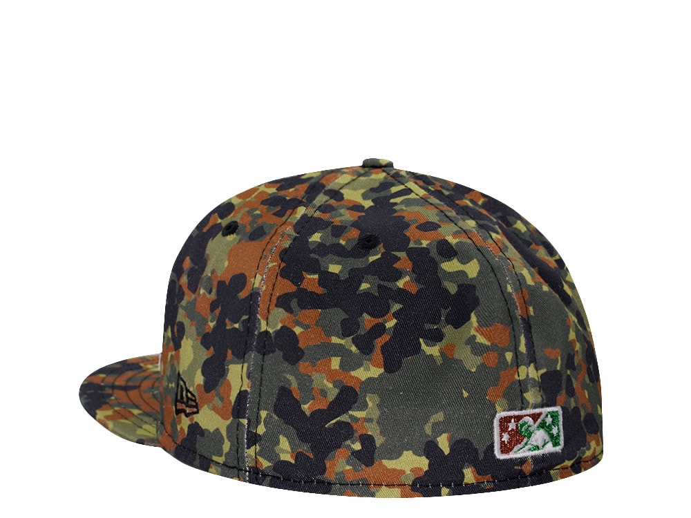 New Era Eugene Emeralds Flecktarn Glow Edition 59Fifty Fitted Cap
