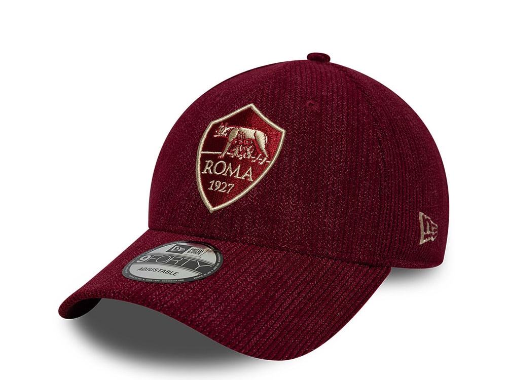 New Era AS Roma Red  Corduroy 9Forty Strapback Cap