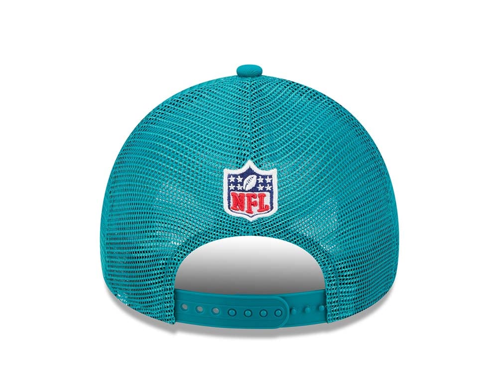 New Era Miami Dolphins Sideline 2024 9Forty A Frame Trucker Snapback Cap