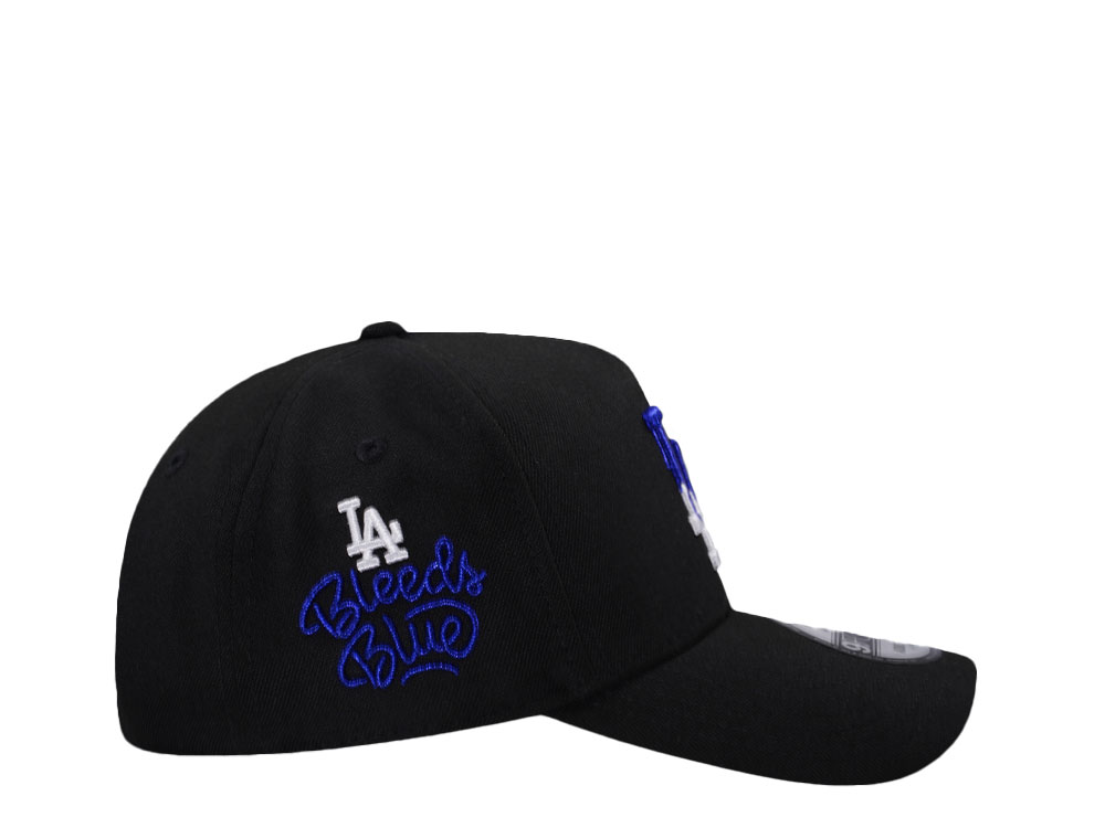 New Era Los Angeles Dodgers Blue Bleeds Black Prime Edition 9Forty A Frame Snapback Cap