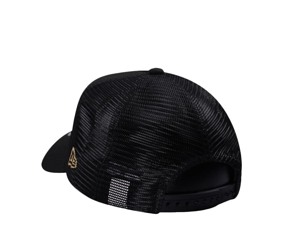 New Era Vegas Golden Knights Black Prime Edition 9Forty A Frame Trucker Snapback Cap