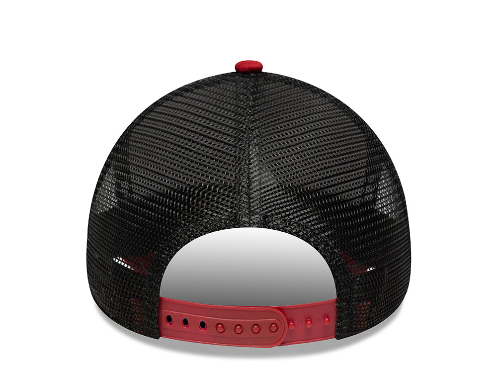 New Era AS Roma Tonal Maroon Edition 9Forty A Frame Trucker Snapback Cap
