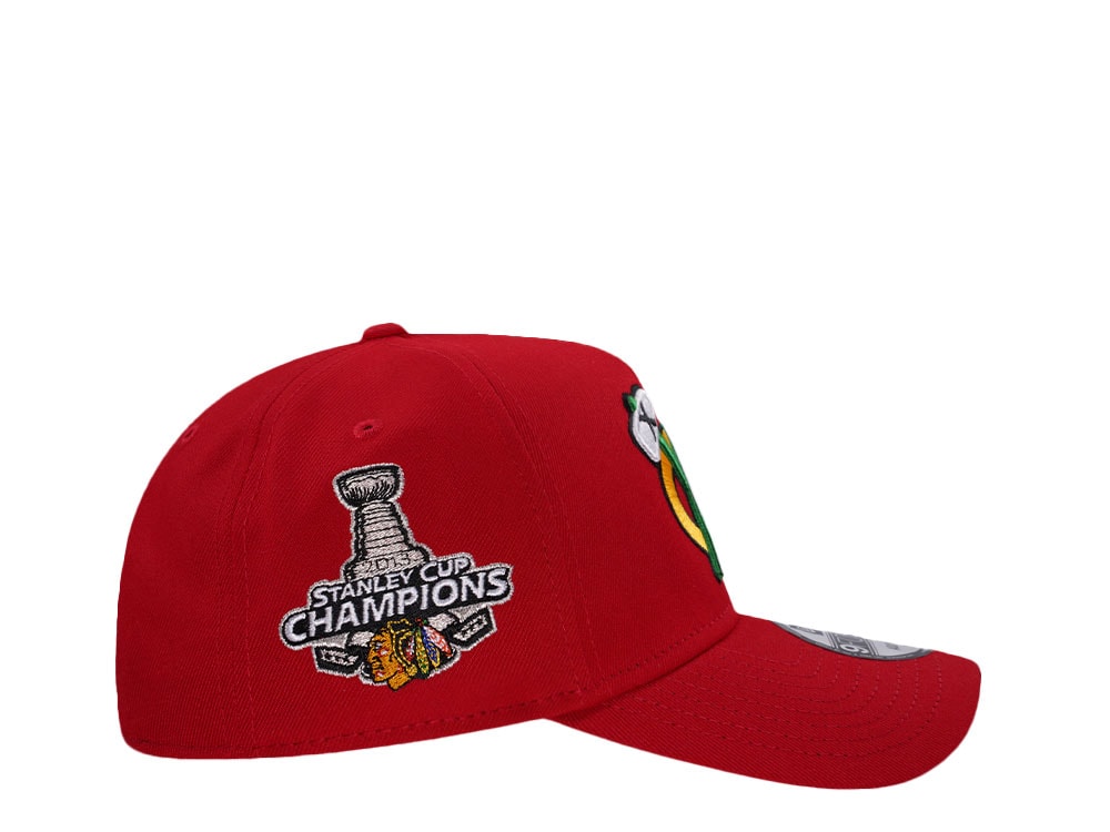 New Era Chicago Blackhawks Stanley Cup Champions Red Prime Edition 9Forty A Frame Snapback Cap