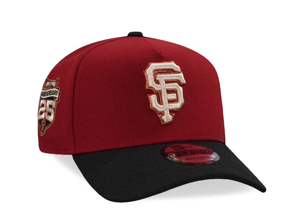 New Era San Francisco Giants 25th Anniversary Red Two Tone Edition 9Forty A Frame Snapback Cap