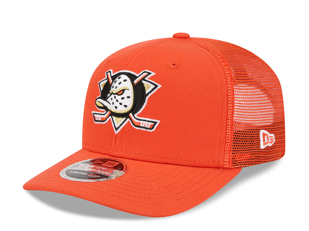 New Era Anaheim Ducks Orange Edition 9Seventy Trucker Snapback Cap