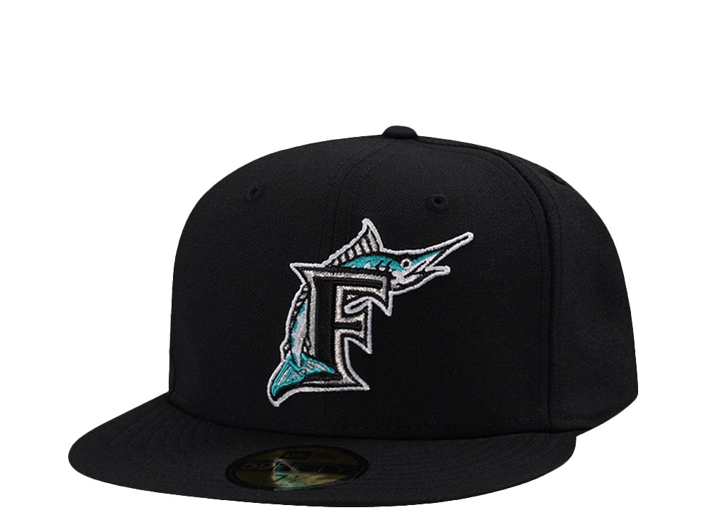 New Era Florida Marlins Wool Authentic On-Field Black Prime Edition 59Fifty Fitted Cap