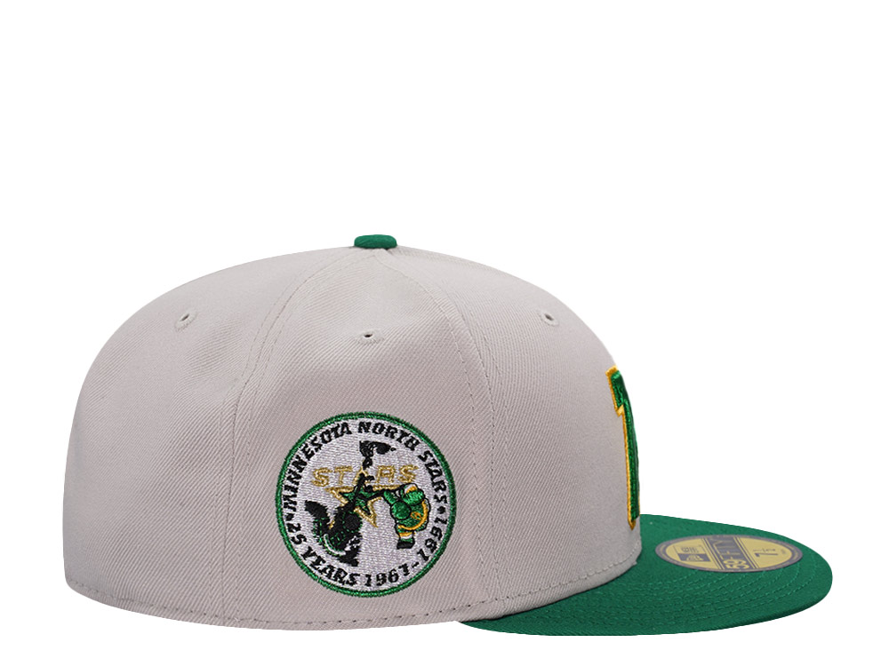 New Era Minnesota North Stars 25th Anniversary Stone Two Tone Edition 59Fifty Fitted Cap