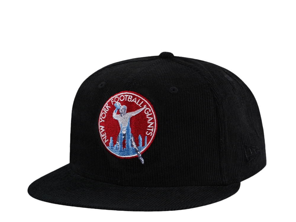 New Era New York Giants Black Cord Throwback Edition 59Fifty Fitted Cap