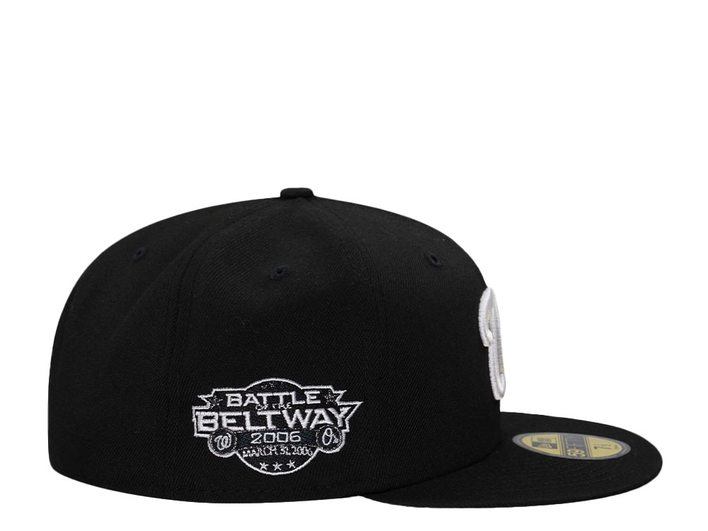 New Era Washington Nationals Battle of the Beltway Black and White Prime Edition 59Fifty Fitted Cap