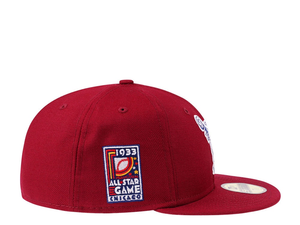 New Era Philadelphia Athletics All Star Game 1933 Cardinal and Pink Edition 59Fifty Fitted Cap