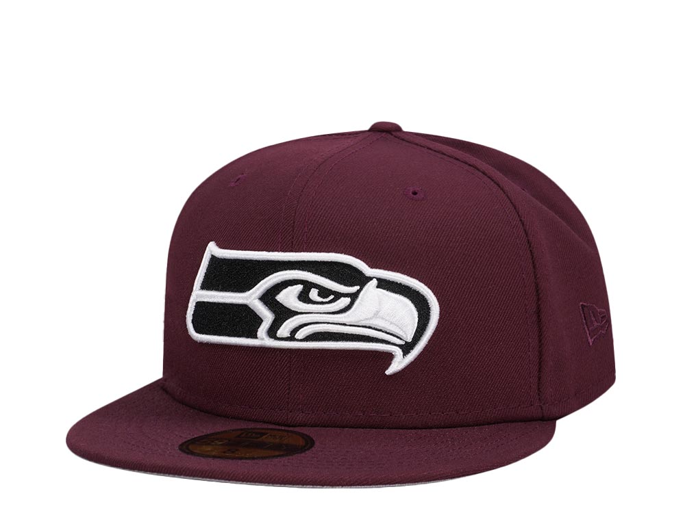 New Era Seattle Seahawks  Maroon Classic Edition 59Fifty Fitted Cap