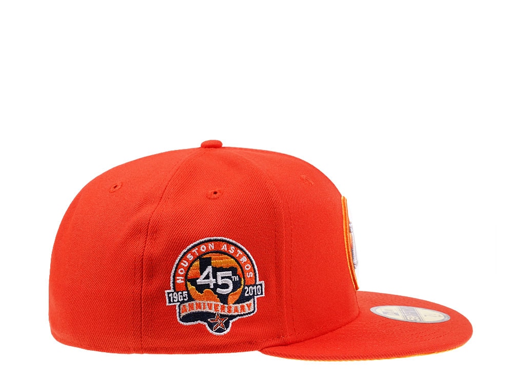 New Era Houston Astros 45th Anniversary Flash Orange Edition 59Fifty Fitted Cap