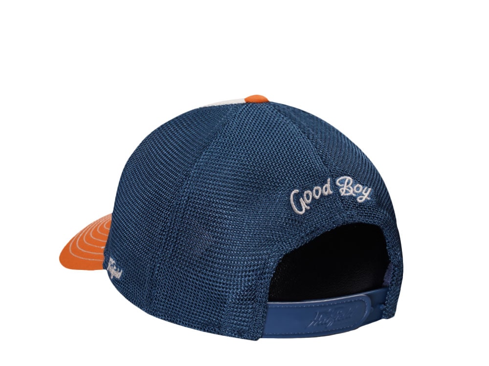 Hatfield Good Dog White Blue Trucker Snapback Cap