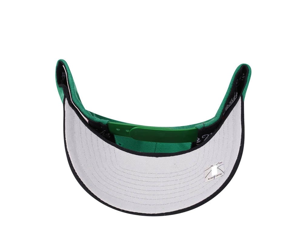 Mitchell & Ness Boston Celtics Two Tone Red Line Solid Flex Snapback Cap
