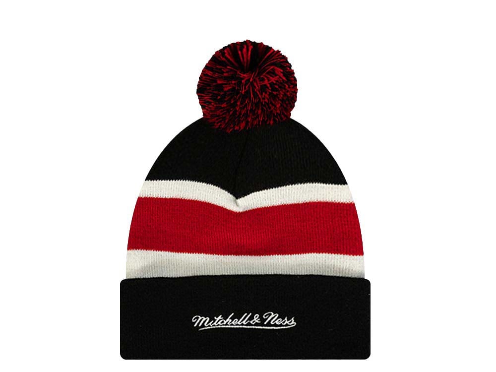 Mitchell & Ness Chicago Blackhawks Stripe Pom Cappelli