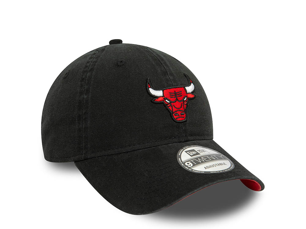 New Era Chicago Bulls Black 9Twenty Strapback Cap