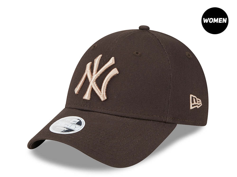 New Era New York Yankees Essential League Metallic Brown Womens 9Forty Strapback Cap