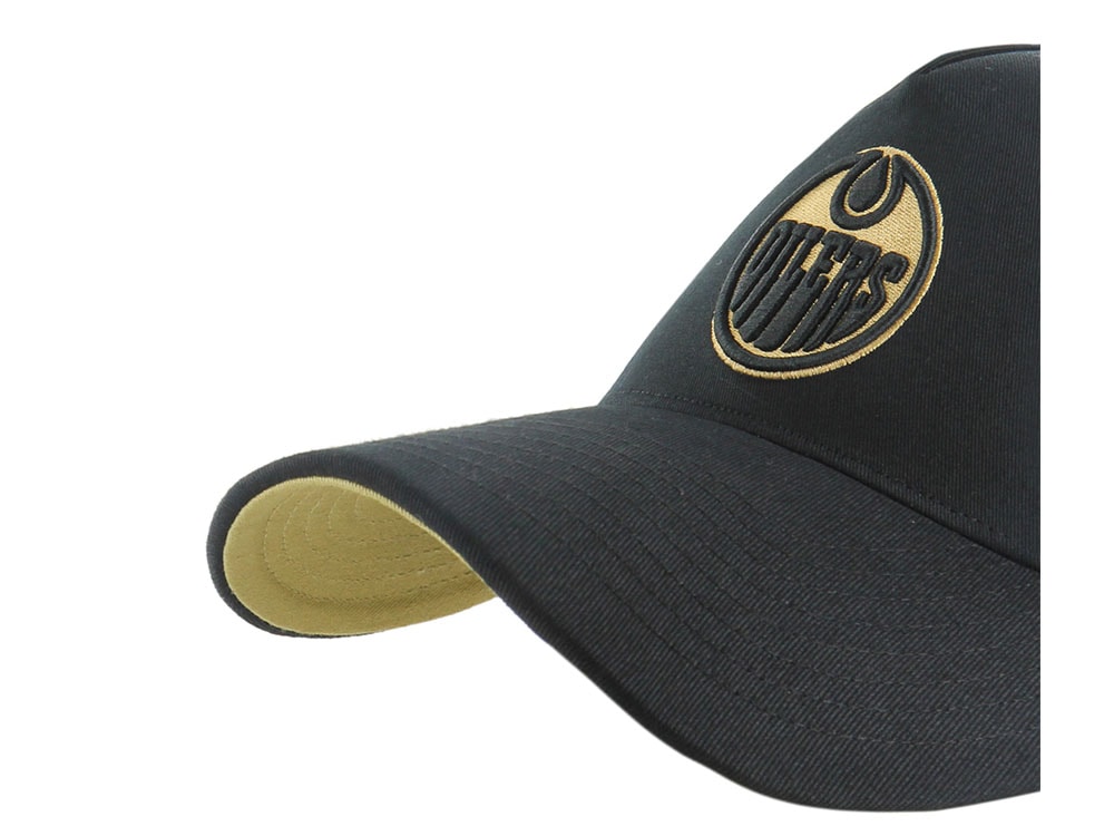 47Brand Edmonton Oilers Vintage Stanley Black Sure Shot Edition MVP Snapback Cap