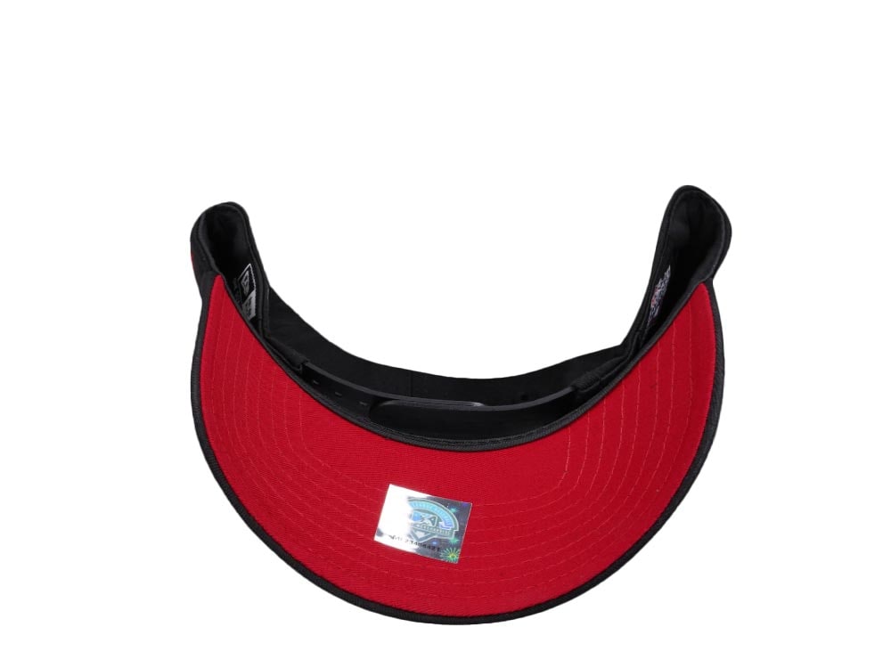 New Era Buffalo Bisons Black and Red 9Forty A Frame Snapback Cap