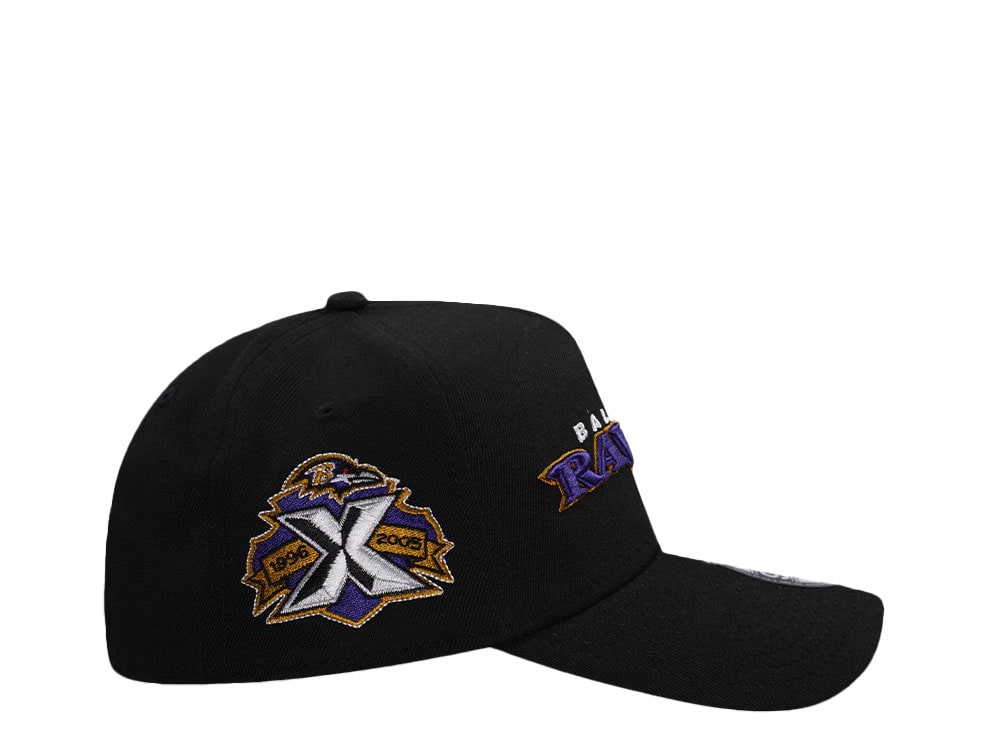 New Era Baltimore Ravens 10th Anniversary Black Edition 9Forty A Frame Snapback Cap