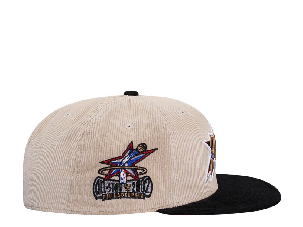Mitchell & Ness Philadelphia 76ers All Star 2002 Two Tone Hardwood Classic Cord Edition Dynasty Fitted Cap