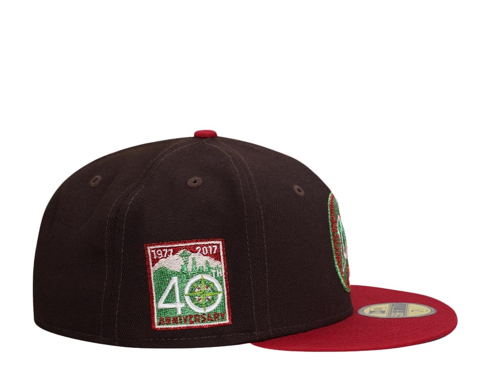 New Era Seattle Mariners 40th Anniversary Finest Metallic Two Tone Edition 59Fifty Fitted Cap