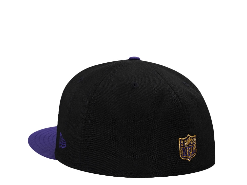New Era Baltimore Ravens 10th Anniversary Black Two Tone Edition 59Fifty Fitted Cap