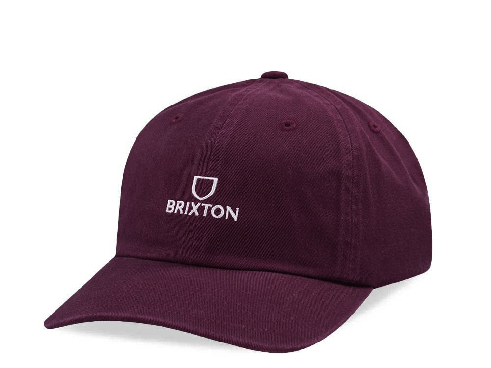 Brixton Logo Red Strapback Cap
