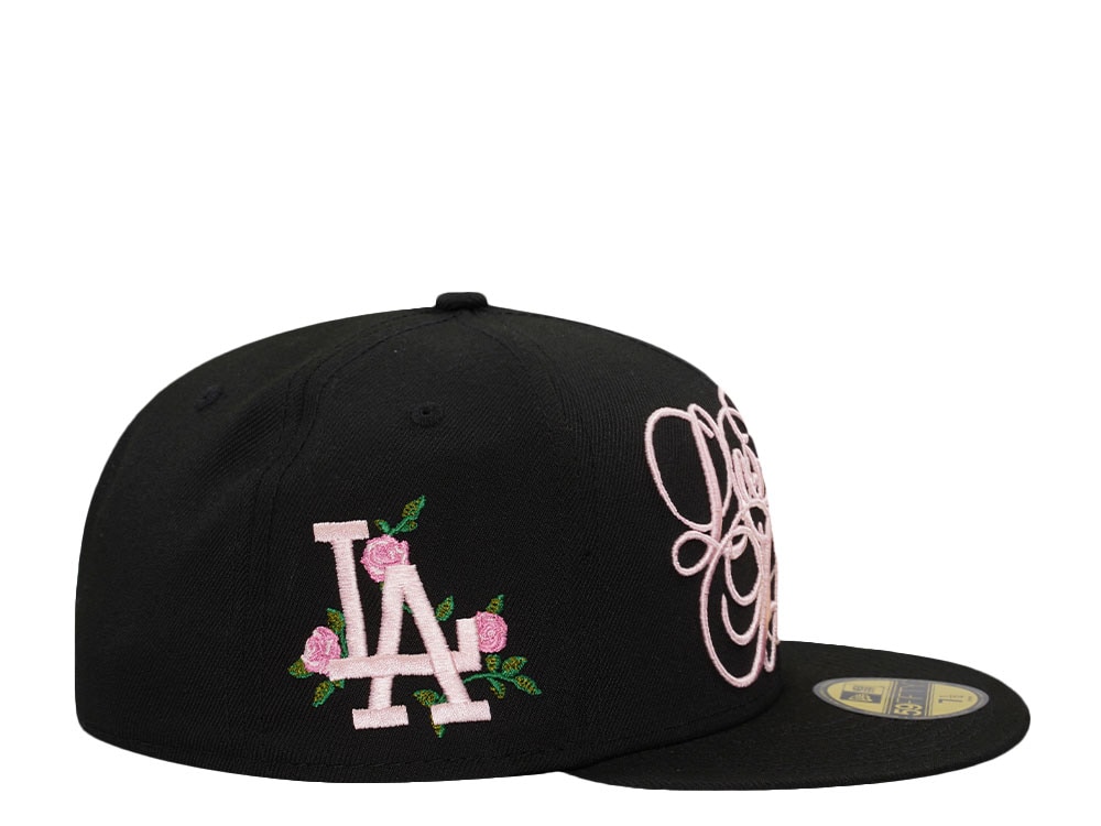 New Era Los Angeles Dodgers Script Black Pink Prime Edition 59Fifty Fitted Cap