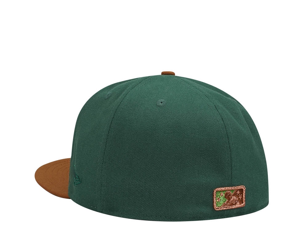 New Era Buffalo Bisons Green Copper Metallic Elite Two Tone Edition 59Fifty Fitted Cap