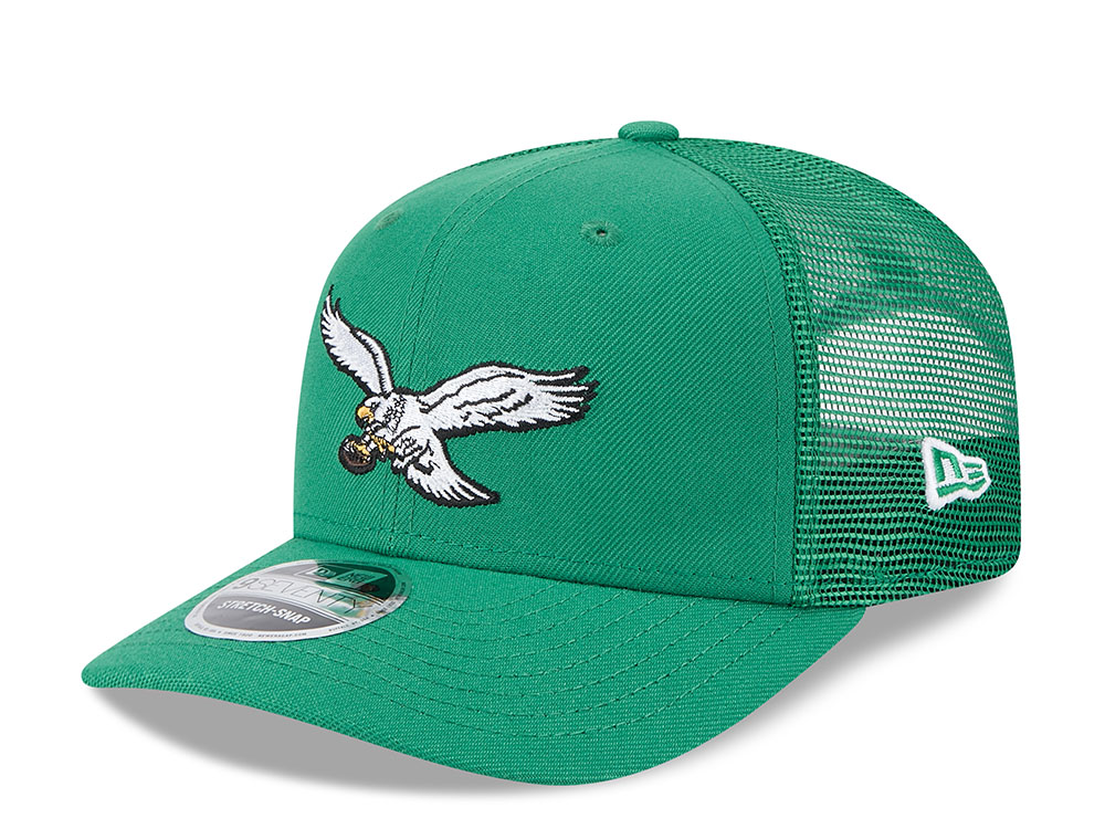 New Era Philadelphia Eagles Green Edition 9Seventy Trucker Snapback Cap