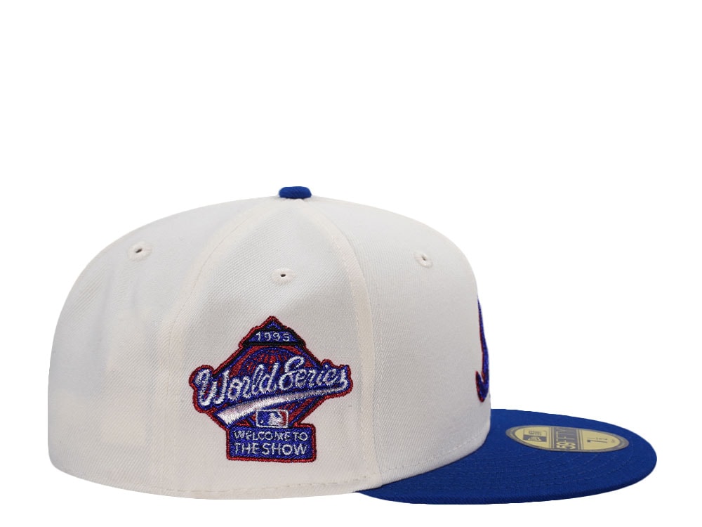 New Era Atlanta Braves 1995 World Series Chainstitch WhiteTwo Tone Edition 59Fifty Fitted Cap