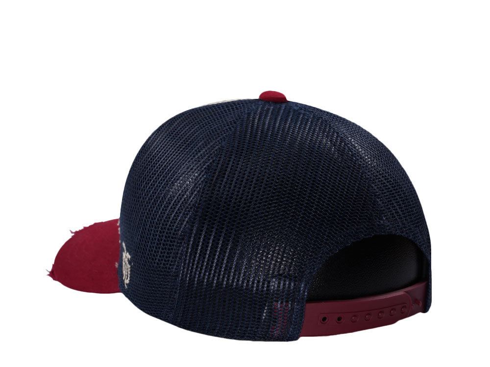 Parallel Union Oval Patch Stone Distressed Edition Trucker Snapback Cap
