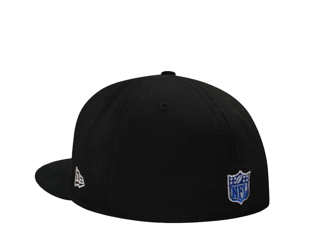 New Era Dallas Cowboys 50th Anniversary Black Metallic Edition 59Fifty Fitted Cap