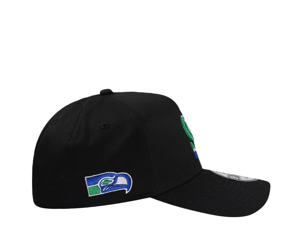 New Era Seattle Seahawks City Originals Black 9Forty A Frame Snapback Cap