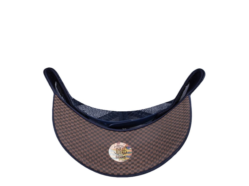 Djinns Glencheck Navy Trucker Snapback Cap